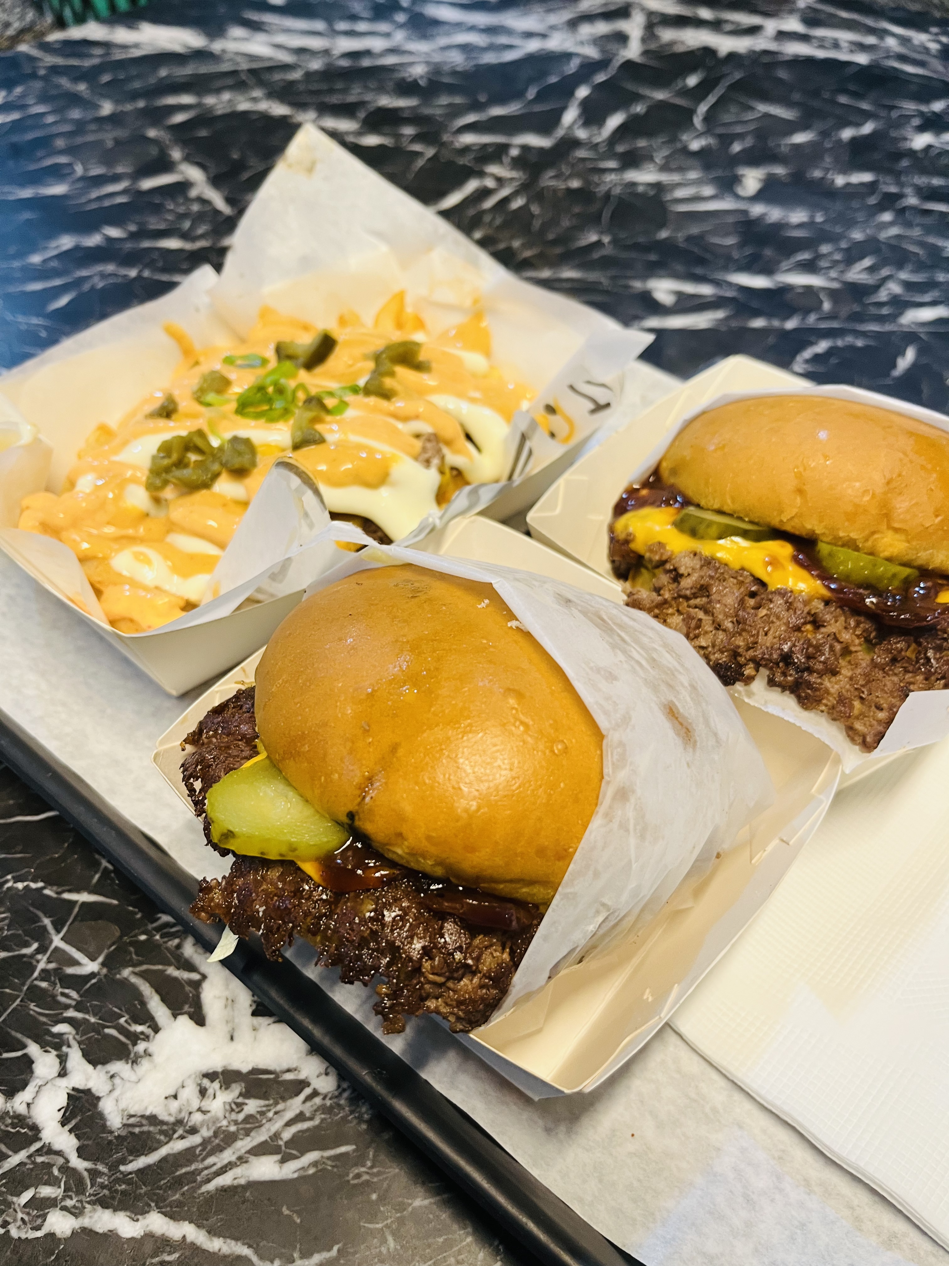 Photo for Smash House Cronco Smokey sandwich - smokey chicken, melted
