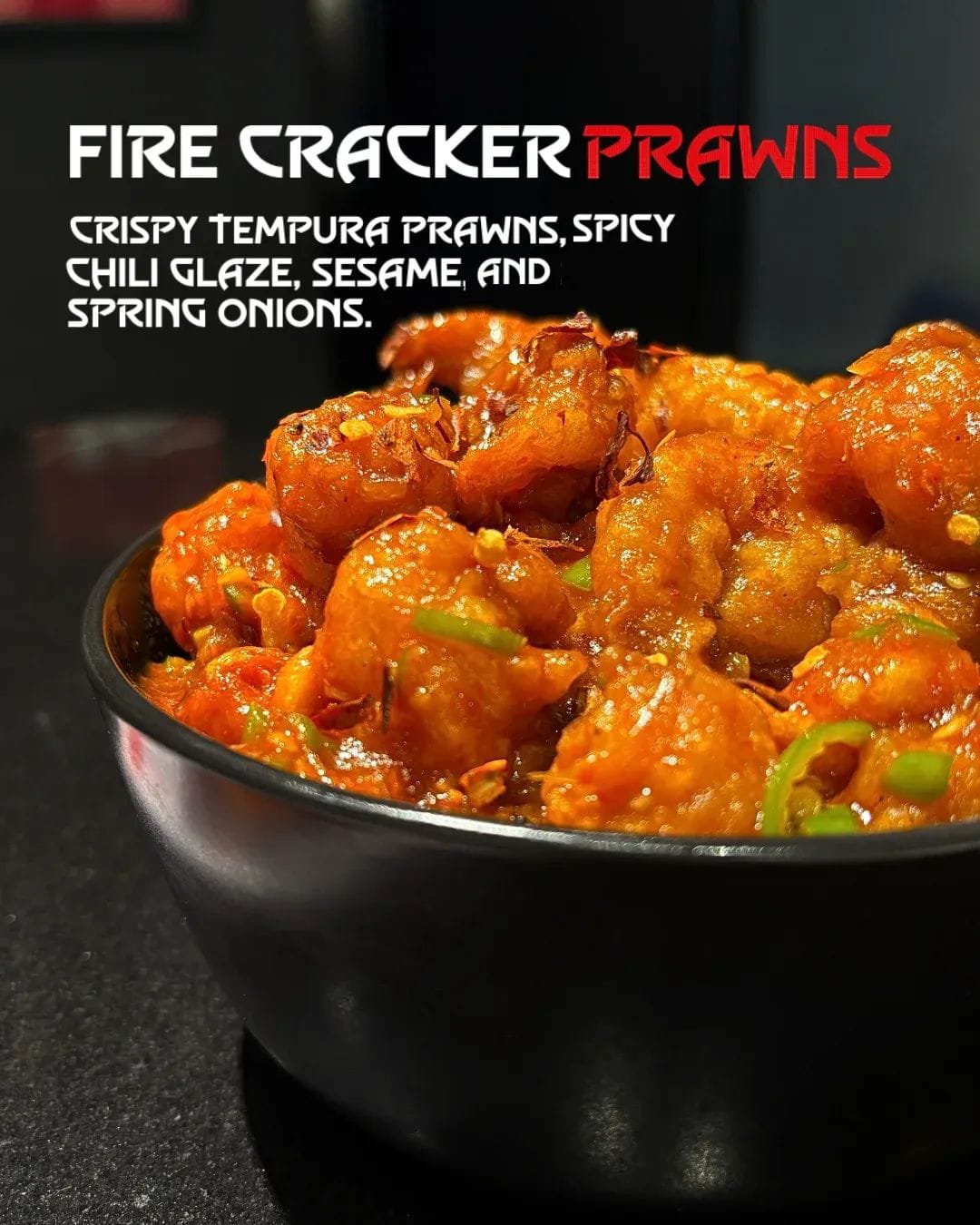Photo for Battered dynamite prawns in creamy-spicy mayo glaze, wok-cha