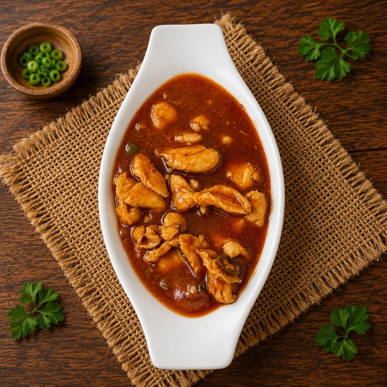 Photo for Silky soup, crispy Manchurian in tangy garlic sauce, wok-tos