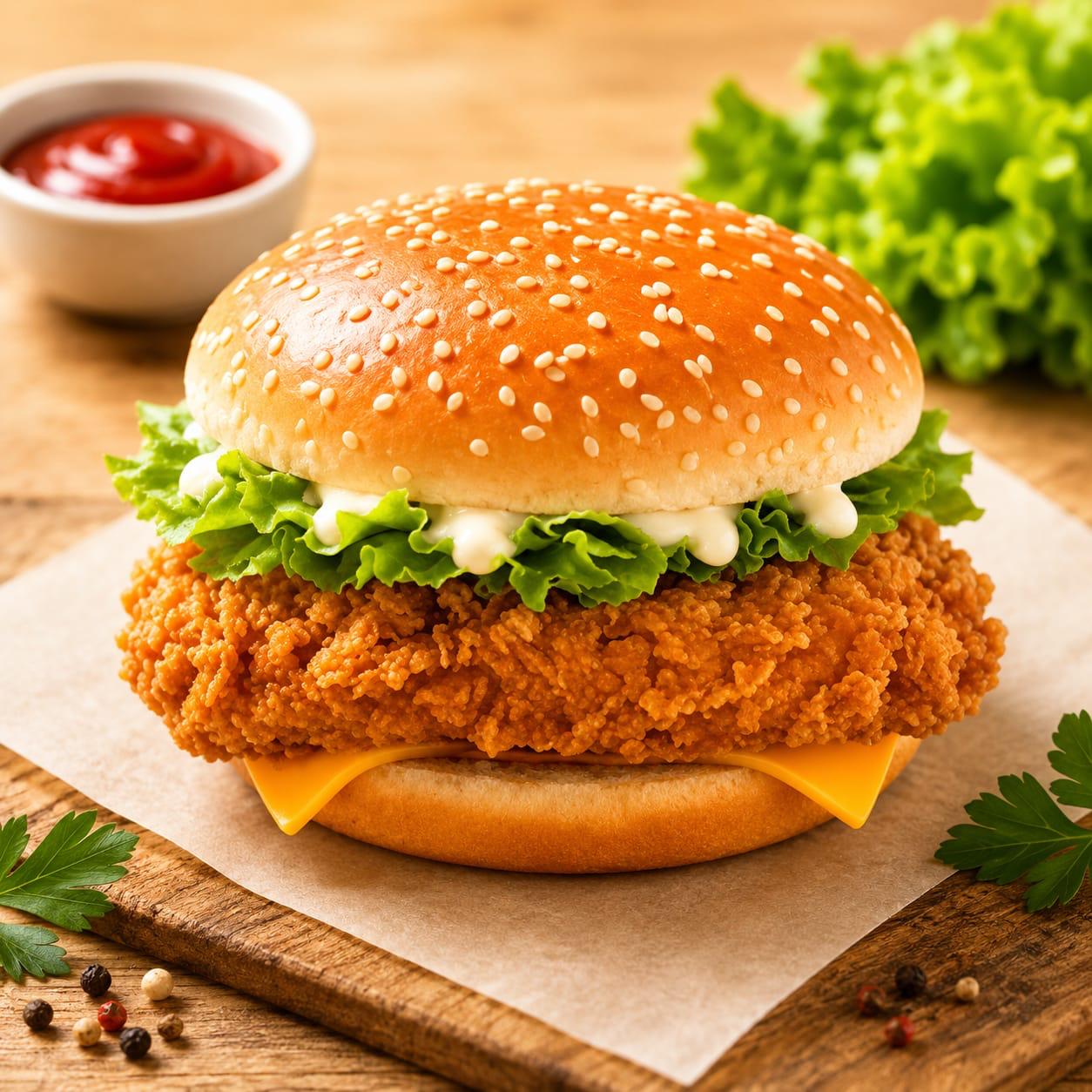 Photo for Crispy-juicy burger, smoky grilled chicken sandwich, spice-t