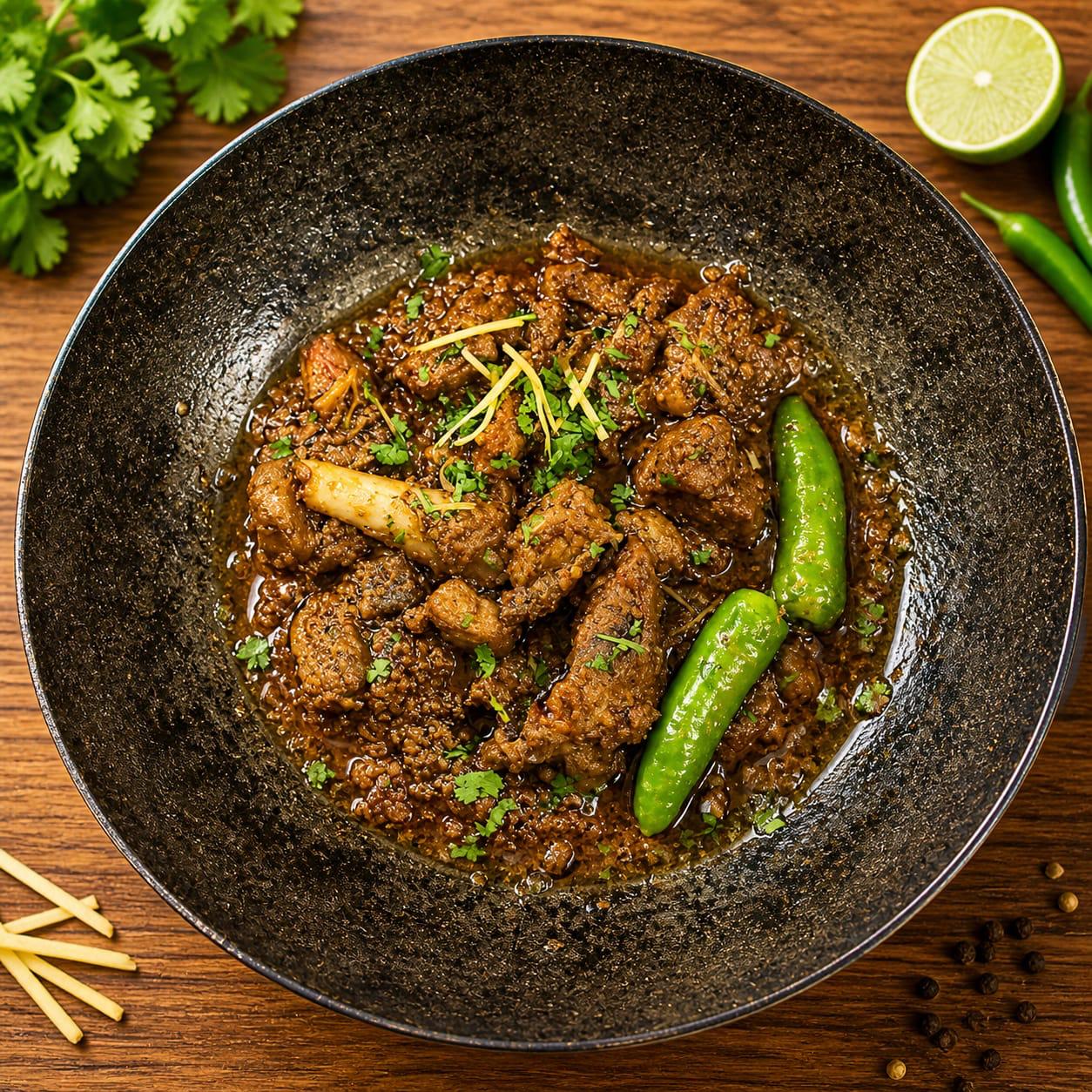 Photo for Charcoal-kissed kebabs, simmering karahi in house spices, cr